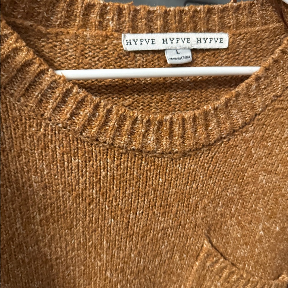 HYFVE Men's Tan Crewneck Sweater